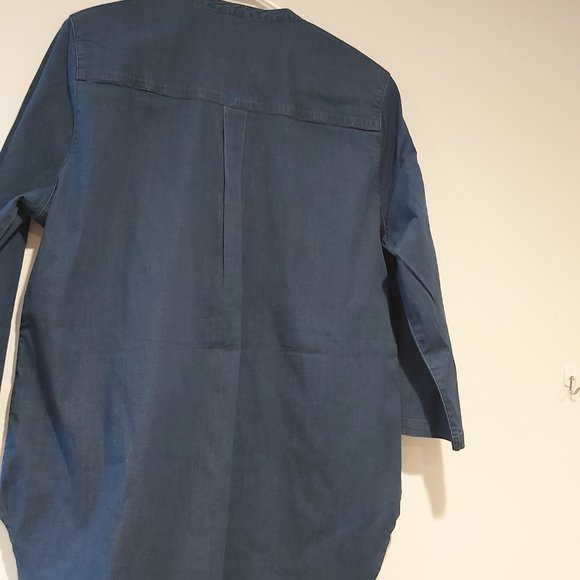 Denim style long tunic - Picture 4 of 4